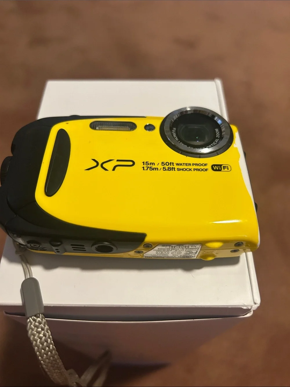 Fujifilm XP Yellow Waterproof Compact Digital Camera with Wi‑Fi